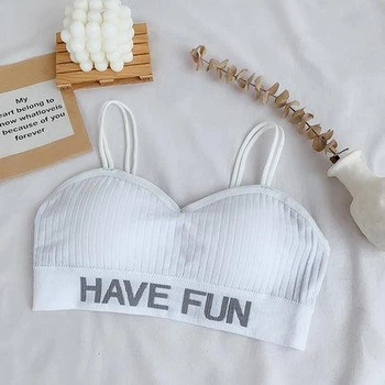 Женский топ have fun топик бюстгальтер бралетт лиф Honey Fashion Accessories S/M белый (2-280)