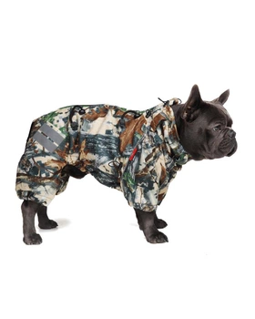 Одежда для собак дождевик c флисовой подкладкой "DEMI". SKU 004373. Размер M. Your Stylish Hunter. Комбинезон с флисом для французского бульдога, мопса, амбулли покета и других пород собак.
