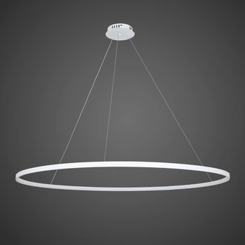 Біла підвісна світлодіодна люстра "Кільце" 100 см. (52-9832-1 WHITE LED (1000))