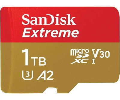 Карта памяти SanDisk Extreme microSDXC 1Tb 190 MB/s UHS-I V30 U3 + SD-adapter (SDSQXAV-1T00-GN6MN)