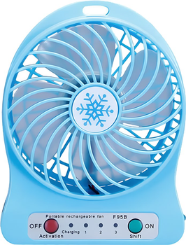 Вентилятор Mini Fan синий (r1063-22a)