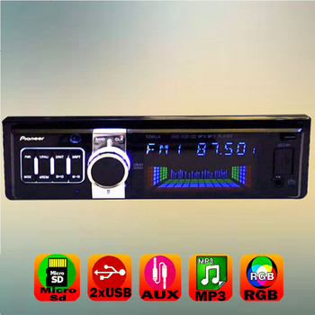 Автомагнітола 1din USB AUX Sd MMC знімна панель DVD 102