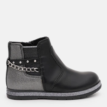 Дитячі демісезонні черевики для дівчинки Chicco 01066148000000-870 24 Чорні (8051182254059)