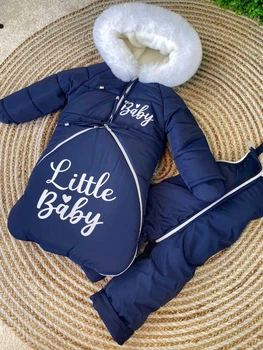 Зимний детский комбинезон-трансформер 3в1 Alisa на овчине "Little Baby" от 0 до 18 месяцев Рост 56-86 (ALB1)