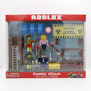 Набір Роблокс Атака Зомбі фігурки з аксесуарами Roblox Legends 4 фігурки героїв