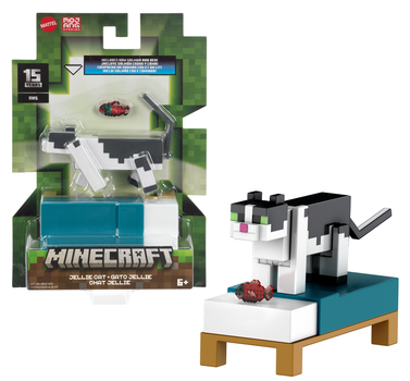 Zestaw Mattel Minecraft figurka 3.25" Jellie Cat + akcesorium (194735193684)