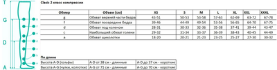 Колготи для вагітних компресійні 2 кл. 23-32 мм рт.ст. довгі закриті (Pani Teresa, 0402) (довгі, закритий, L)