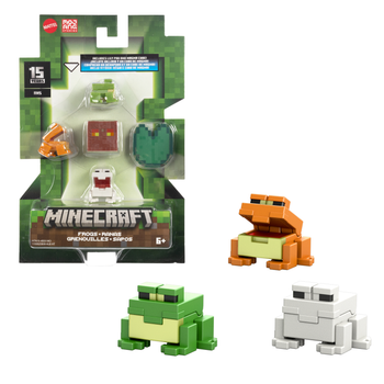 Набір Mattel Minecraft фігурка 3.25" Frogs + аксесуари (194735194490)