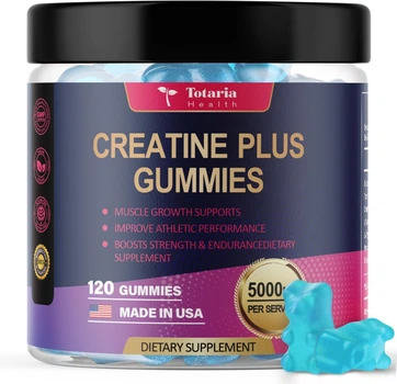 Креатин моногидрат жевательные конфеты премиум-класса Totaria Creatine Monohydrate Gummies 120 таблеток