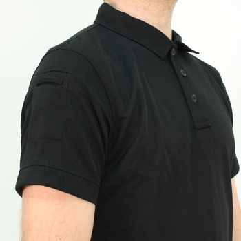 Футболка Mil-Tec швидкосохнуча 2XL Tactical Quick Dry Poloshirt Black (10961002-906-2XL)