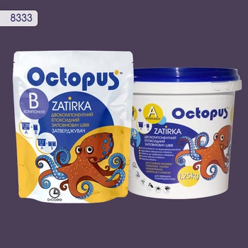 Затирка для плитки Octopus Zatirka фиолетовая 8333 эпоксидная 1,25 кг