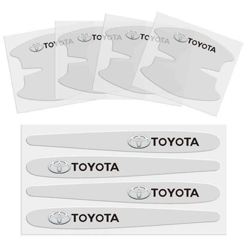 Защита на ручки дверей p/h прозрачная 4шт Toyota (ТЮН093)