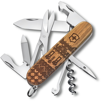 Ніж Victorinox Companion Wood Swiss Spirit LE 2023 91мм/13функ/дерево/коричневий