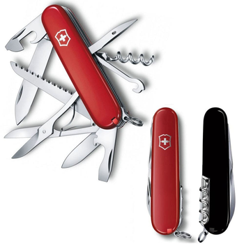 Ніж Victorinox Huntsman Ukraine 91мм/15функ/червоно-чорний