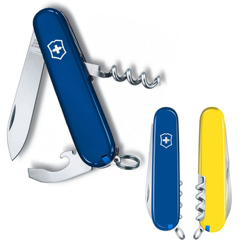 Ніж Victorinox Waiter Ukraine 84мм/9функ/синьо-жовтий