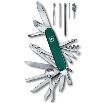 Ніж Victorinox Swisschamp 91мм/33функ/зелений