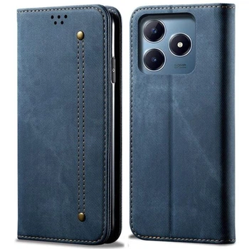 Чехол-книжка с кармашками UniCase Jeans Wallet для Realme C63 / C61 / Note 60x - Blue