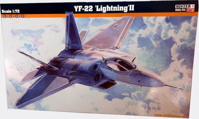 Model do sklejania MisterCraft Samolot YF-22 'Lightning' II 1:72 (5903852060077)