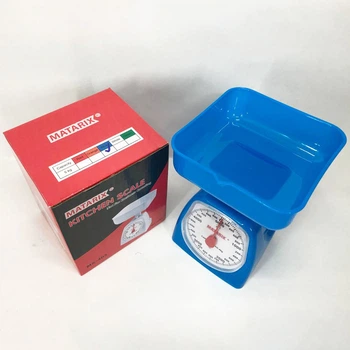 Ваги кухонні механічні MATARIX MX-405 5 кг, харчові зі знімною чашею Blue
