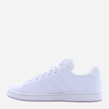 Tenisówki damskie z eko skóry adidas Advantage Base HP9386 38 Biały/Jasnozielony (4066746579039)