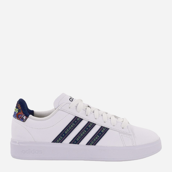 Tenisówki damskie z eko skóry adidas Grand Court 2.0 GW7111 36.5 Biały/Denim granatowy (4065426063998)