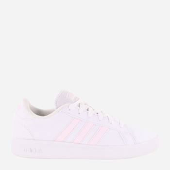 Tenisówki damskie z eko skóry adidas Grand Court Base 2 GW9260 36.5 Biały/Jasnoróżowy (4065427835914)