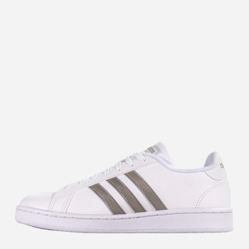 Tenisówki damskie skórzane adidas Grand Court F36485 36.5 Biały/Srebrny (4059808089539)