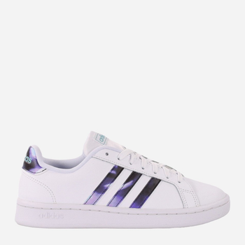 Tenisówki damskie skórzane adidas Grand Court H00705 38 Biały/Fioletowy (4064047588330)