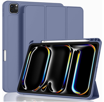 Чехол-книжка CDK для Apple iPad Pro 11" M5 2025 | Экокожа силикон Smart Case Слот Стилус (017897) (lavender grey)