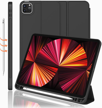 Чехол-книжка CDK для Apple iPad Pro 11" 3gen 2021 | Экокожа силикон Smart Case Слот Стилус (011190) (black)