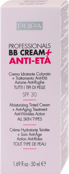 Тональний крем Pupa Professionals ВВ Cream + Anti Eta SPF30 зволожувальний 001 Nude 50 мл (8011607230419)