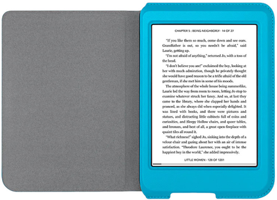 Чохол на читач електронних книг Kobo Nia SleepCover Aqua (N306-AC-AQ-E-PU)