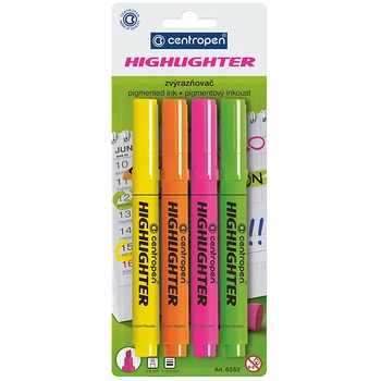 Маркер Highlighter 8552/04, набор 4 шт. (блистер)