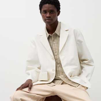 Піджак Uniqlo розмір XL бежевий (467024)