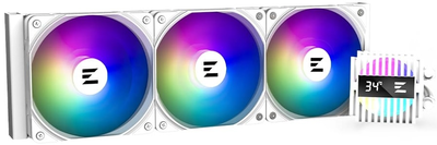 Система рідинного оxолодження Zalman Alpha 2 A36 ARGB, LGA1700, 1200, 115x, AM5, AM4, TDP 360W, білий (ALPHA2A36WHITE)