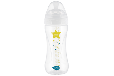 Пляшка для годування Nuvita Mimic Collection 330мл, 4міс+, антиколікова, білий (NV6051BIANCO)
