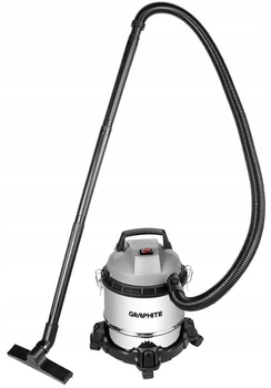 Промисловий пилосос 800Вт 12 л Graphite для сухого та вологого прибирання 59G613