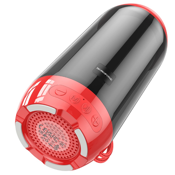 Портативная Bluetooth колонка Borofone BR25 со светомузыкой красная