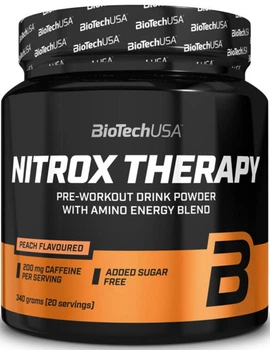 Передтренувальний комплекс BioTech Nitrox Therapy 340 г персик