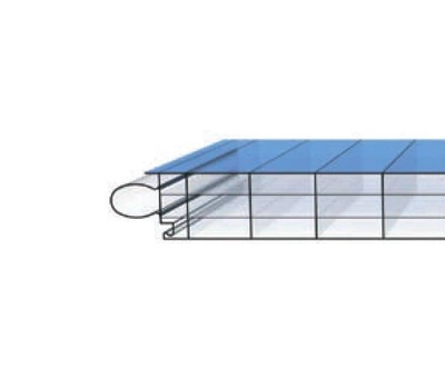 Фасадная панель Rodeca PC 2540-4 DecoColor blue crystal (Германия)