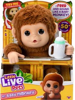 Интерактивная игрушка Moose Little Live pets Маленькая обезьянка