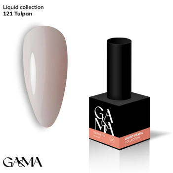 Гель-лак GA&MA Liquid pastel (Рідка пастель) 121 Тюльпан, 10 мл