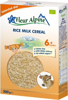 Молочна органічна каша Fleur Alpine RICE (рисова) 200 г (4779050670193)