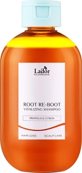 Шампунь проти випадіння волосся La'dor Root Re-Boot Vitalizing Shampoo Propolis&Citron для сухої шкіри голови 300 мл (8808033022264)