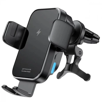 Автодержатель с беспроводной зарядкой Proove Triple Clamp 15W автомобильный держатель для телефона на дефлектор