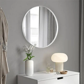 Зеркало настенное Art-com в металлической раме 600 мм МР 1 Белое (MR 1 white home)