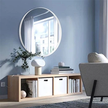 Зеркало настенное Art-com в металлической раме 800 мм МР 1 Белое (MR 2 white home)