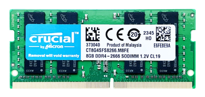 Оперативная память Crucial SODIMM DDR4 8Gb 2Rx8 2666Mhz CT8G4SF8266.M8FE