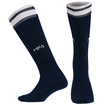 Гетры футбольные юниорские Zelart FIFA CO-5609 размер 32-39 темно-синий