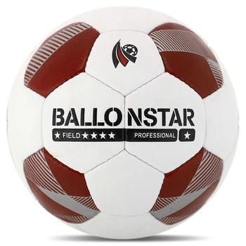 Мяч футбольный BALLONSTAR FB-4352 №5 PU белый-красный
